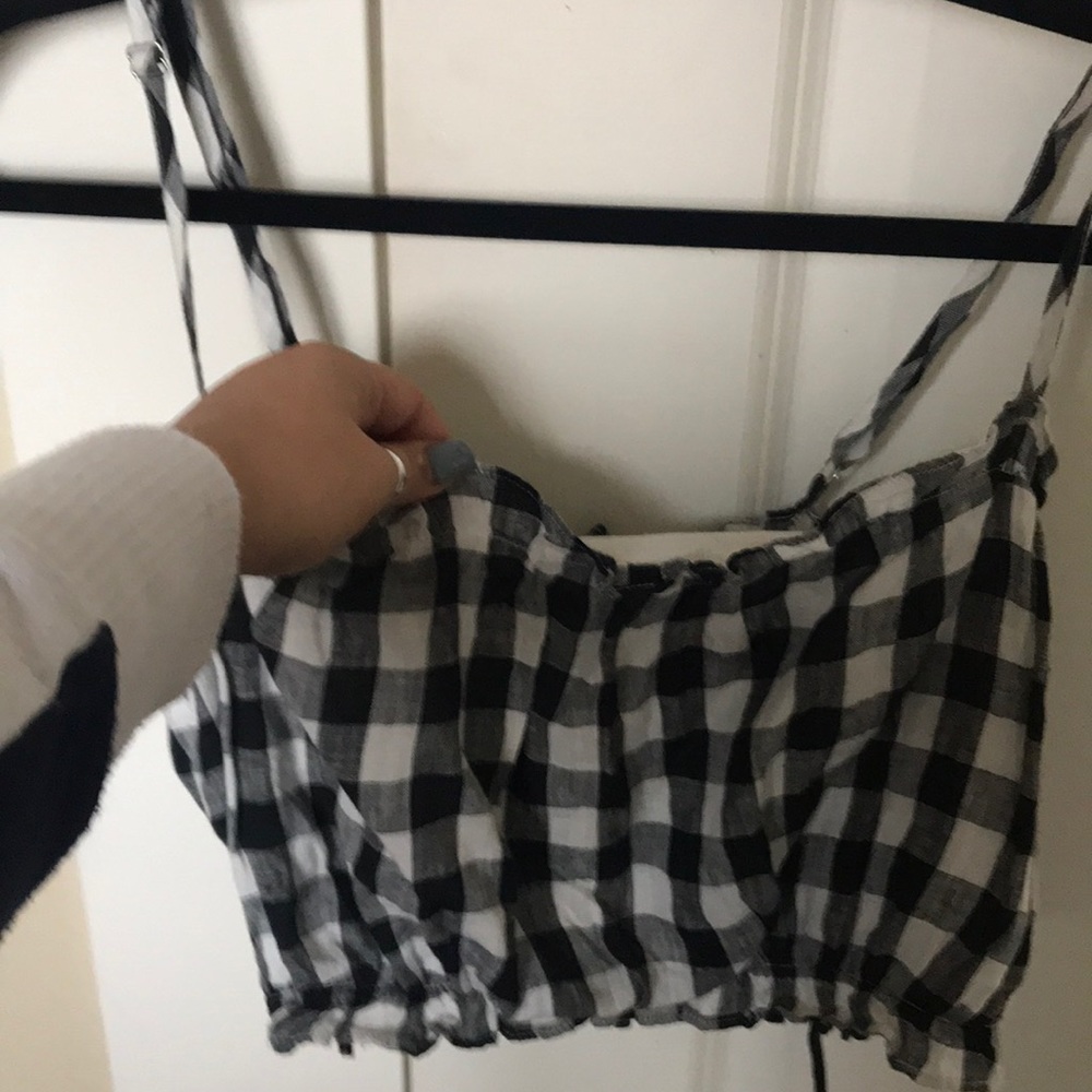 Forever 21 checkered crop top